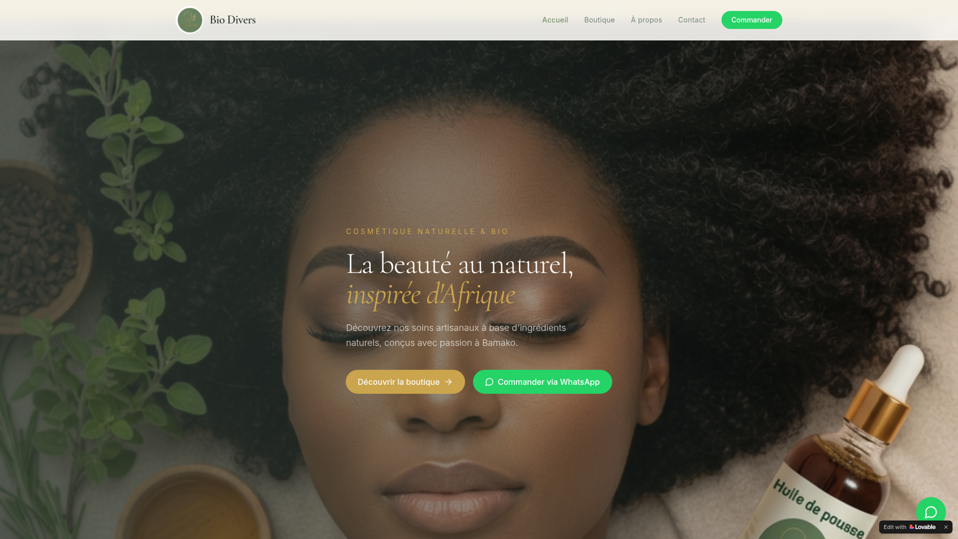 Bio Divers — Cosmétique Bio