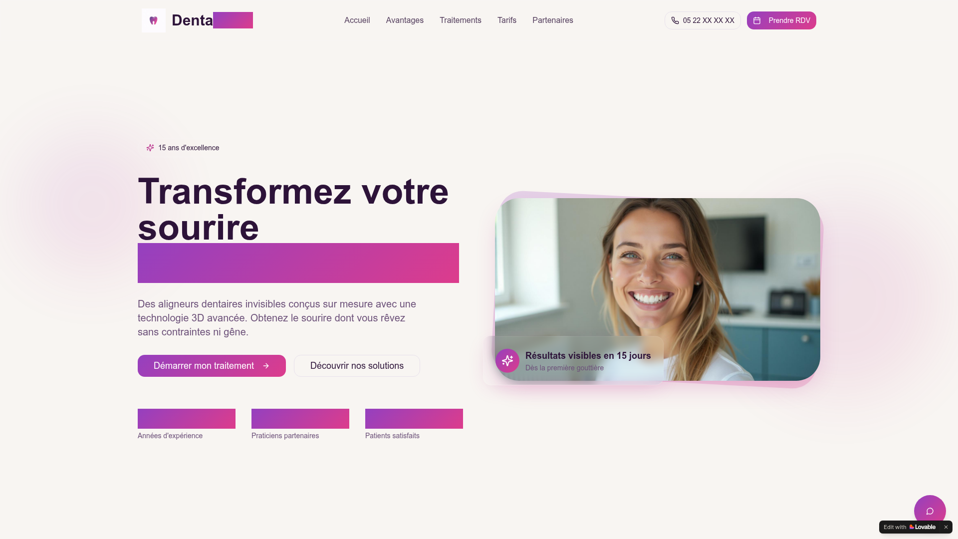 Denta Smile — Aligneurs 3D