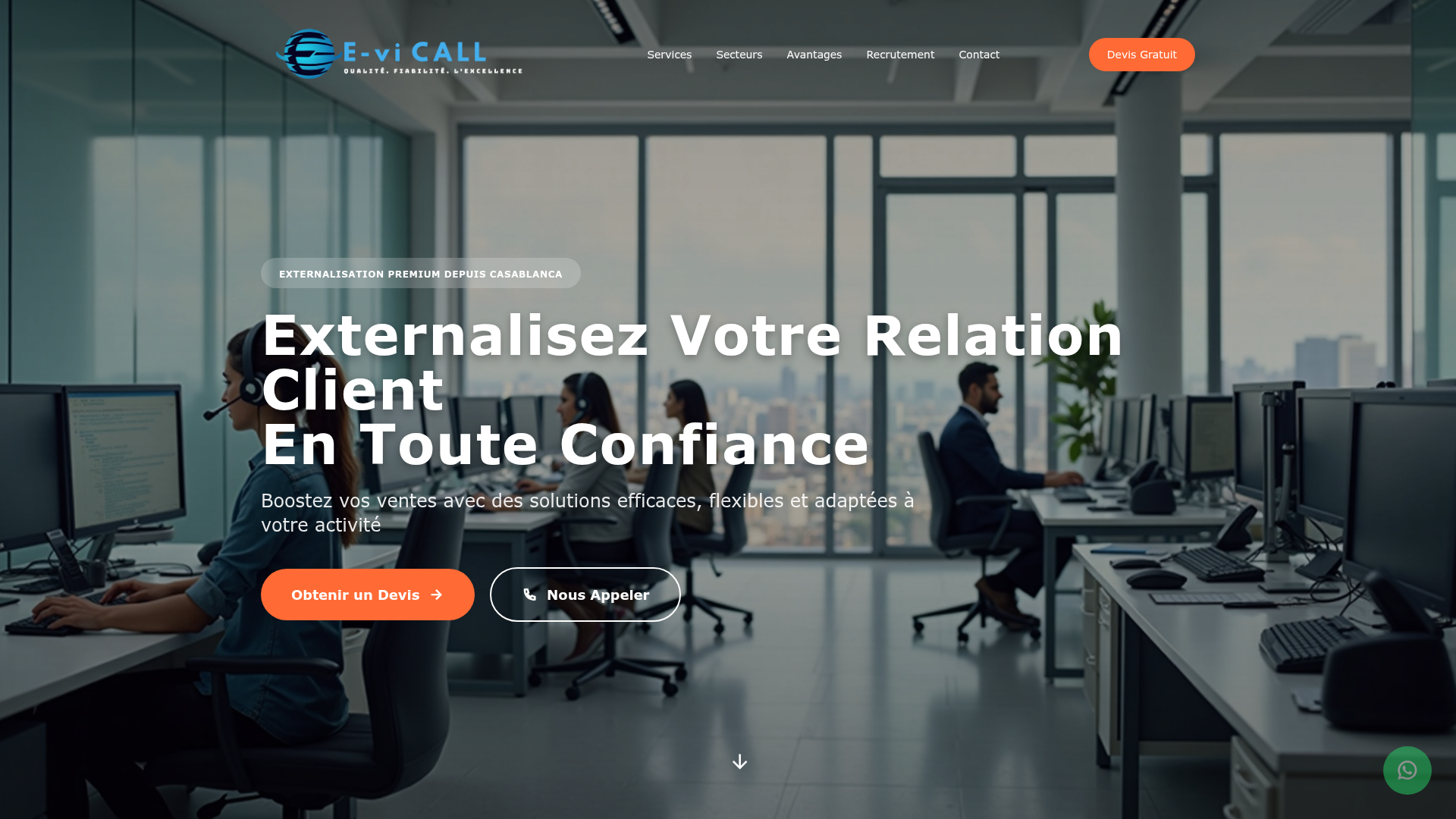 E-vi Call — Centre d'appels